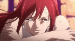 Crying Erza-Anime Meme Template