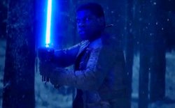 Finn with lightsaber Meme Template