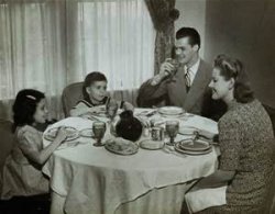 1950 Family Meal Meme Template