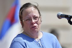 Kim Davis Divorced Meme Template