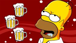 Homer Simpson Drool Beers 3 Meme Template