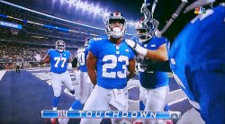 New York Giants Touchdown  Meme Template