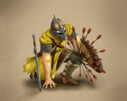 arrow to the knee Meme Template