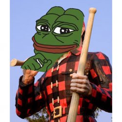 Lumberjack Pepe Meme Template