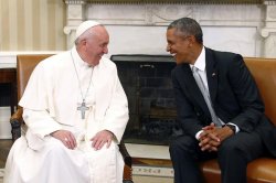 The Pope and Obama Meme Template
