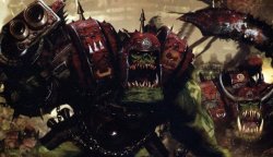 W40K Warhammer Ork Orks Good fight Boss ! Meme Template