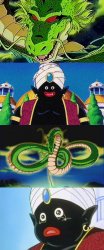 Shenron vs Mr Popo Meme Template