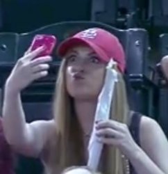Baseball Selfie Girl Meme Template