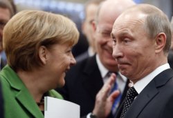 putin merkel Meme Template