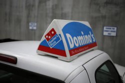 domino's car sign Meme Template