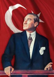 Ataturk looking up Meme Template