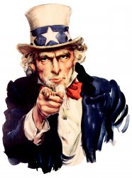 Uncle Sam pointing finger Meme Template