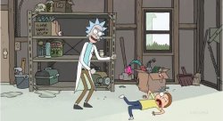 rick and morty pilot twitching Meme Template