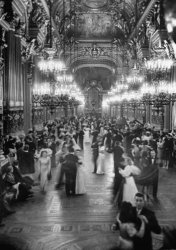 Couples dancing in the Grand Foyer of the Paris Opera House at t Meme Template