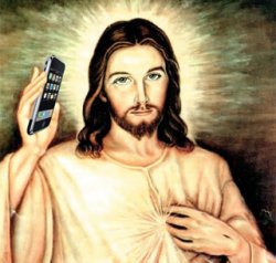 Cell Phone Jesus Meme Template