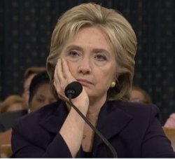 HRC Withering Contempt Meme Template