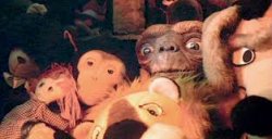 ET in Closet with stuffed animals Meme Template