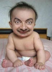 Mr Bean Baby Meme Template