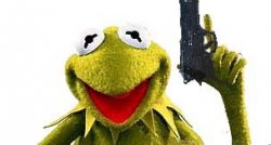 Kermit With Gun Meme Template