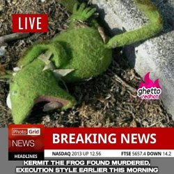 Kermit news Meme Template