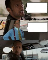 The Rock driving Bill Lumbergh Meme Template