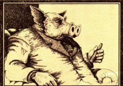 Capitalist pig fireside chat Meme Template