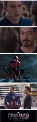Civil War meme with Spider-Man Meme Template