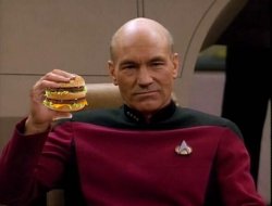 Picard with Big Mac Meme Template