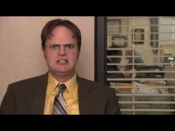 angry dwight Meme Template