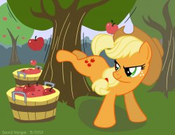 Applejack bucking apples Meme Template