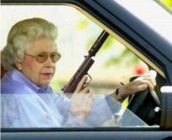 Grandma with a Gun Meme Template