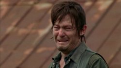 Daryl Dixon Crying Meme Template