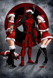 Deadpool xmas Meme Template