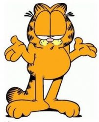 Garfield shrug Meme Template