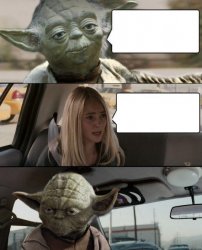 Yoda Driving Meme Template