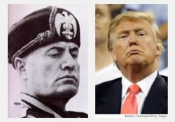 mussolini & trump Meme Template