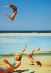 Bikini Jump Meme Template