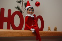 Elf on the Shelf perving Meme Template