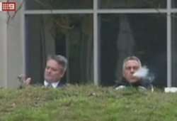 Joe Hockey Sucking on a Cigar Meme Template