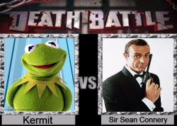 Kermit vs Connery Death Battle Meme Template