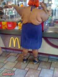 Fat McDonalds Lady Meme Template