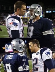 brady & romo wild card wild cat Meme Template