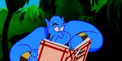 Genie reading Meme Template