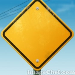 Yellow Road Sign Meme Template