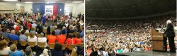 Hillary Crowd vs Bernie Crowd Meme Template