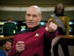Captain Picard pointing Meme Template
