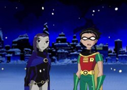 Teen Titans Winter Meme Template
