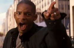 Will Smith says aww hell naw Meme Template