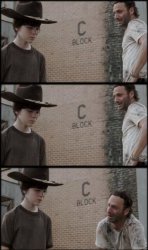 Rick and Carl 3 Meme Template