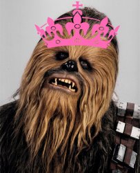 Chewbacca the princess Meme Template